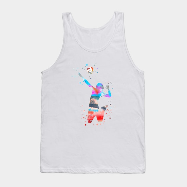 Volleyball girl Tank Top by RosaliArt